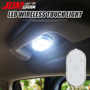 JDMGRAM Car LED Touch Light Wireless Interior Night Light Auto Door Light Roof Ceiling Lamp USB Rechargeable Automobile Accessories