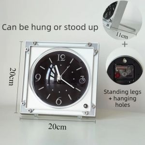 xpkQ Retro Table Clock Luxury Desk Watch Aesthetic Living Room Wall Clocks Interior Silent Decorative Wall Watches Home Decorations 9N5Q1