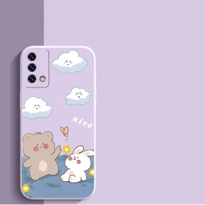 เคสสำหรับ OPPO A74 4g เคสศัพท์ oppo a95 เคสนุ่ม ซิลิโคนเหลว ป้องกันกันกระแทก ดีไซน์ใหม่สวยงามพร้อมเชือกคล้องสำหรับสาวๆ YTSTXX01