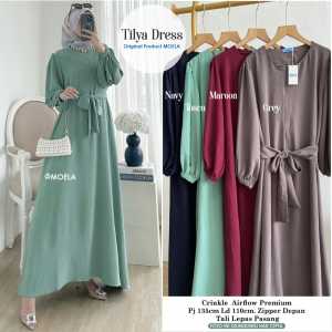 GAMIS DRESS TILYA LD 110 BY MOELA BERLABEL GAMIS POLOS