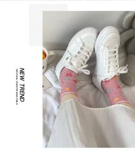 (ส่งฟรี) พร้อมส่งในไทยทุกวัน รองเท้าผ้าใบหนังเกรดดี รุ่น Soft สีขาว ใส่เรียน ใส่เที่ยว ใส่ทำงาน