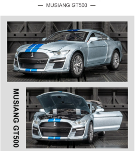 Xe mô hình xe Ford Mustang Shelby GT500  thể thao kim loại Tỉ lệ 1:32  Full tính năng Hiệu ứng ánh sáng và âm thanh