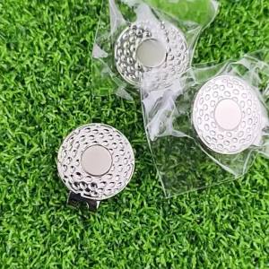 Golf hat clip Golf Clip Mark Mark  25mm Round Coin silver Golf Metal Ball Marker 3 Color