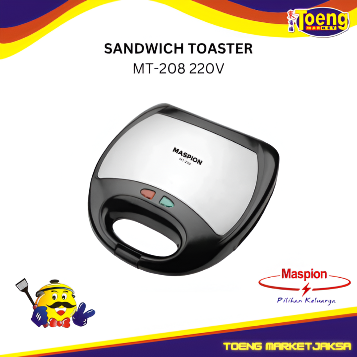 Maspion Pemanggang Roti Electric Sandwich Toaster MT-208
