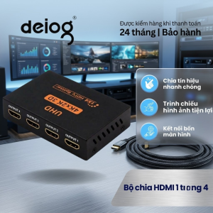 Bộ hub chia HDMI 1 ra 4 chia tín hiệu hình ảnh đồng thời kết nối ổn định tiện lợi cho nhiều thiết bị