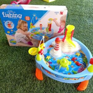 👑Alice&kids👑   โต๊ะตกปลา พร้อมอุปกรณ์ 23 ชิ้น ใส่น้ำเล่นได้จริง มีเสียง มีไฟ