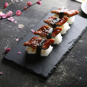 [SG Stock] Rock Sushi Plate Natural Rock Stone Plate Dessert Plate