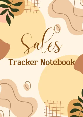 A&J Sales Tracker Notebook Daily Transaction Record Book 100 Pages Wire Bind