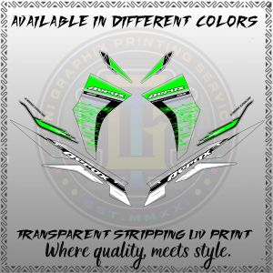 AEROX V3 ALPHA TURBO NEW INDO DESIGN AVENESTEDMA - PREMIUM UV PRINT TRANSPARENT DECALS
