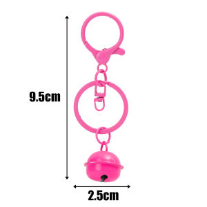 Creative Colorful Lobster Buckle Bell Key Ring DIY Keychain Bag Pendant Jewelry Accessories Hanging Ornaments