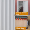 6mm PVC Accordion Sliding Door  Folding Door Suitable For Kitchen Bathroom Sliding Door household Partition Track Door Simple Door easy to install. 