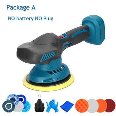 6 Gears Cordless Electric Car Polisher Auto Polishing Cleaner Metal Waxing Rust Removal Tool for Battery