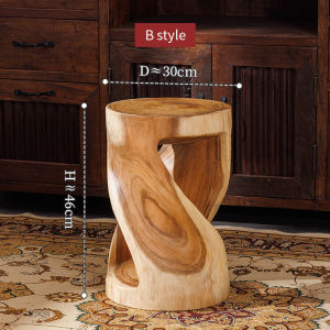 สตูลไม้เนื้อแข็ง  ม้านั่งไม้ยืนเปลี่ยนรองเท้า สตูลแคระ ชั้นวางดอกไม้ไม้เนื้อแข็ง ชั้นวางของกระถางดอกไม้ ลานนั่งดื่มชา เก้าอี้พักผ่อน