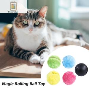 [Hàng Mới Về] Bóng chơi thú cưng 5 món giải trí trong nhà cho đồ chơi cho chó và mèo chạy bằng pin tự động