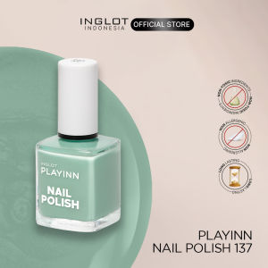 INGLOT PLAYINN Nail Polish Verte Veins Collection - Kutek Glitter Shimmer Non-toxic Festive Nails 15 ml