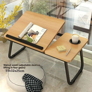 Foldable laptop desk bed top desk portable home office desk portable laptop sofa desk adjustable