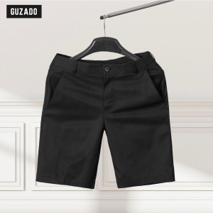 Quần Short Khakhi GUZADO Dày Dặn Form Regular Fit Trẻ Trung Năng Động Với 6 Màu Basic GSR16