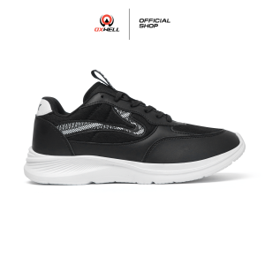 Oxwell Hydrolicus - Sepatu Sneakers Olahraga Lari Running Pria dan Wanita Dewasa Full Hitam