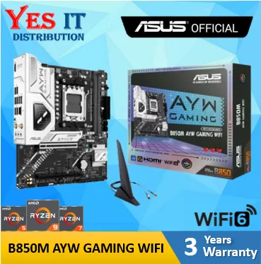 ASUS B850M AYW GAMING WIFI / B650M AYW WIFI DDR5 Micro ATX mATX AM5 AMD Motherboard