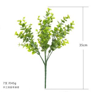 Daun eucalyptus cabang artificial tangkai/Daun Dekorasi