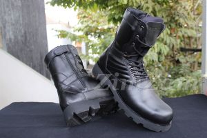 Sepatu PDL TNI Polri jatah terbaru 2022 Raider Hitam Full Kulit Asli