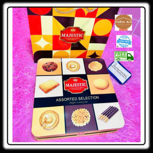 Bánh quy thập cẩm Richy Majestic Selection hộp thiết 398g có túi sách Tết an khang