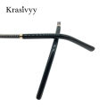 Krasivyy Rimless Glasses Frame Women Pure Titanium Myopia Optical Prescription Eyeglasses Men 2021 New Vintage Round Eyewear. 