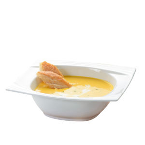 Ceramic Victorias Secret Wide Rim Square Soup Bowl VictoriasSecret Porcelain Dinnerware 17cm