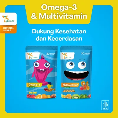 Youvit Multivitamin dan Omega-3 Anak 30 Hari untuk Tumbuh Kembang Otak dan Mata Anak