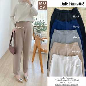 Celana Wanita Muslim Dafe Pants Moca Best Seller premium