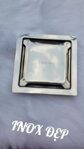 HỐ GA THOÁT SÀN NẮP VUÔNG PHẲNG BÓNG CHỐNG HÔI THÔNG MINH 24/7 INOX 304