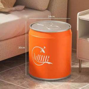 Household trash can living room with lid storage bucket Coke push trash can waste basket can storage bucket car trash can