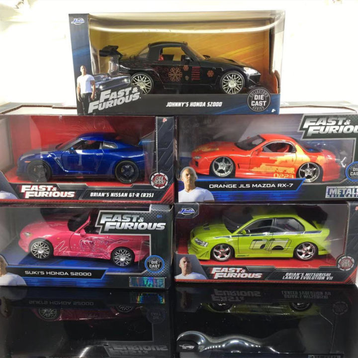 🔍 Jada Fast & Furious 1/24 Alloy Car Mitsubishi Evo Gtr Skyline Toyota ...