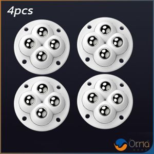 Orna ล้อติดเฟอร์นิเจอร์ แบบไร้เสียง 360° ล้อลูกกลิ้ง 4pcs ล้อสีดำ ล้อสีขาว Furniture casters