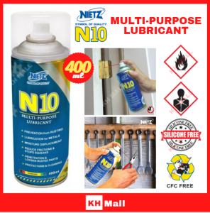 NIETZ N10 Multi Purpose Lubricant Anti-Rust Spray (400ml)