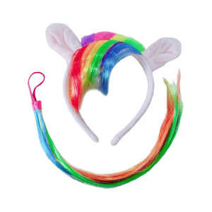 ชุดคอสเพลย์ม้าที่คาดผมมีหูม้าชุดม้าฮาโลวีนสำหรับผู้หญิงเด็กผู้ใหญ่คริสต์มาส