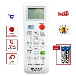 Điều khiển máy lạnh Sharp Huayu K-SH1336 chuyên dùng cho AH-GX13 AH-GX10 CRMC-A998JBEZ Và CRMC-A997JBEZ - Tặng kèm pin hàng loại tốt - Remote điều hòa K-SH1336