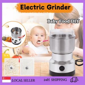 SG[Ready Stock] 2024 NEW Stainless Steel Electric Blender High Power Multifunction Spice Coffee Bean Grain Rice Grinder Fast Grinding Milling Machine Dry Grinder UK Plug
