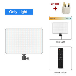 Dimmable LED Video Light Panel EU Plug 2700k-5700k Photography Lighting For Live Stream Photo Studio Fill Lamp Three Color