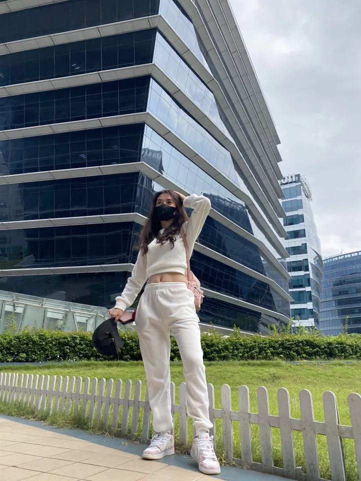 NEW TRENDING OOTD 2in1 Terno Plain Korean Long Sleeve Croptop