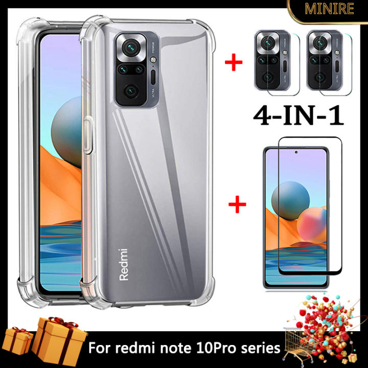 case for redmi Note 10 pro in Transparent Shockproof Case For