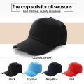 Unisex Plain Baseball Men Women Topi Lelaki Perempuan Polyester Adjustable Strap Duckbill Cap. 