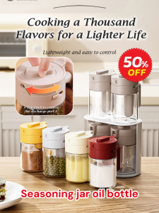 Condiment Jar Practicality Multi-capacity Optional Canned Food Clear Markings Multifunction Storage
