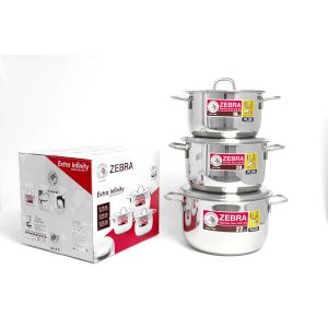 BỘ NỒI 3 đáy Nắp Phẳng (18+20+22CM) - EXTREME INFINITY - 180827