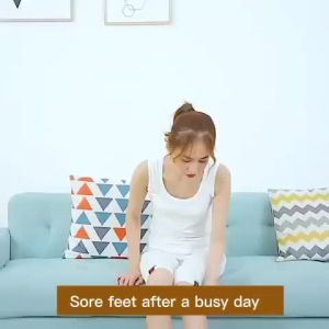 Electric Foot heating Leg Relax Massager Acupoint Machine Remote Control Foot Care Massage Machine
