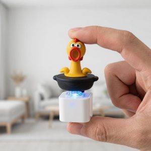 INNEED Funny Screaming Chicken Keyboard Fidget Toy Cartoon Novelty Bag Pendant Keychain  Rechargeable Stress Relief Fidget Toy For Stress Relief