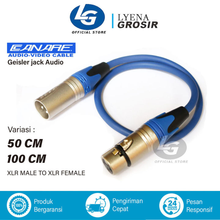 KABEL AUDIO CANARE XLR JACK GEISLER 0324/0323 FEMALE TO CANON XLR MALE 50 - 100 CM