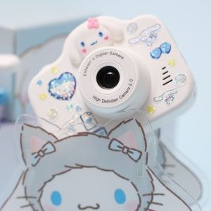 Kawaii Sanrio Hello Kitty Kuromi Cinnamoroll Pochacco Anime Child Toy Photograph Camera Digital Mini Small Camera Birthday Gifts