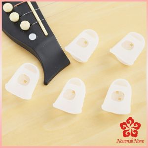 PHM ปลอกนิ้วซิลิโคนกันเจ็บนิ้ว สำหรับกีตาร์ เบส อูคูเลเล่ 1ชุด 5 ชิ้น fingerstall