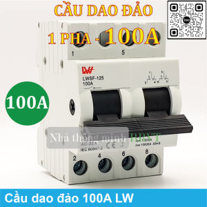 Cầu dao đảo 100A 1 pha – Cầu dao chuyển mạch Aptomat chuyển đổi 2 nguồn điện Cầu dao chuyển nguồn